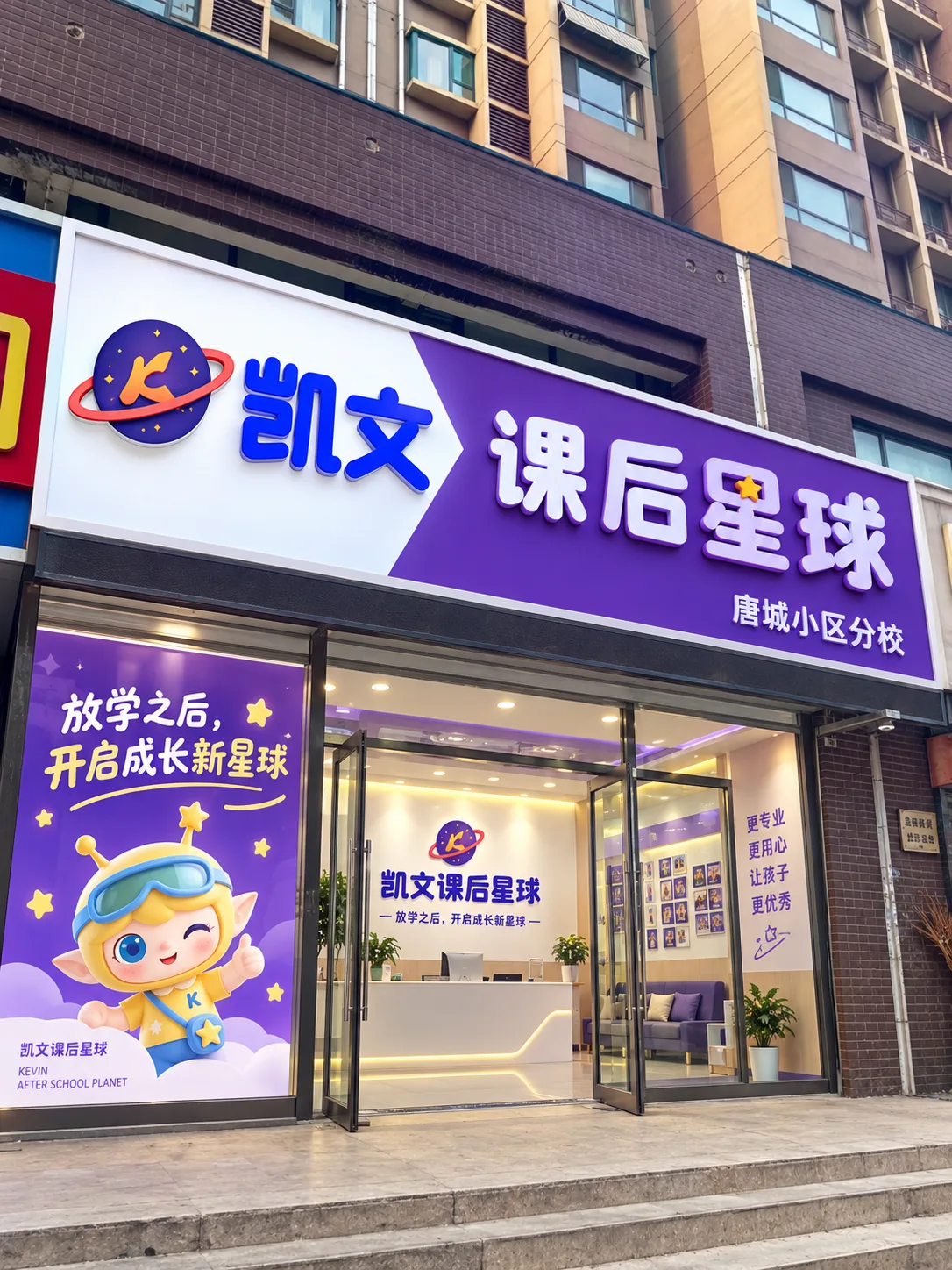 凯文唐城校区门头照片